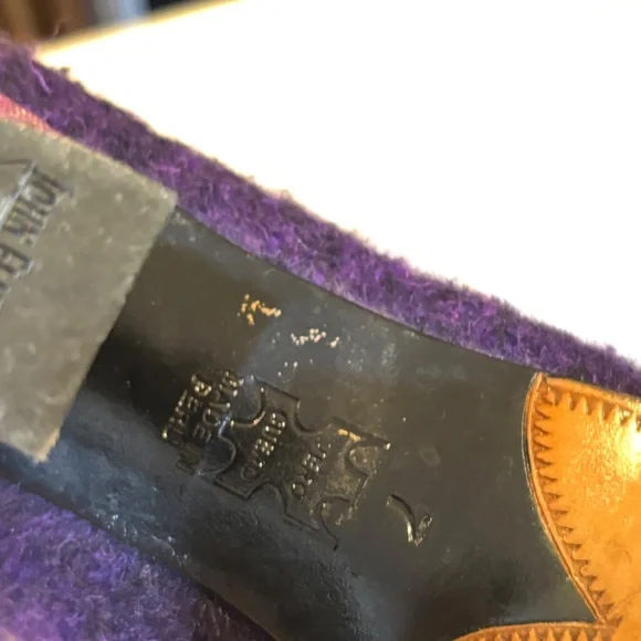 Furry 80s inspired purple Fluevogs - Sz 7 - Picture 2 of 11